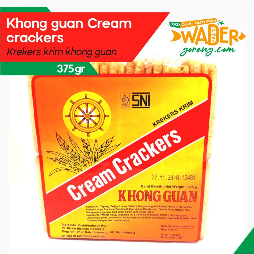 

Khong guan cream crackers krakers krim 375 gram