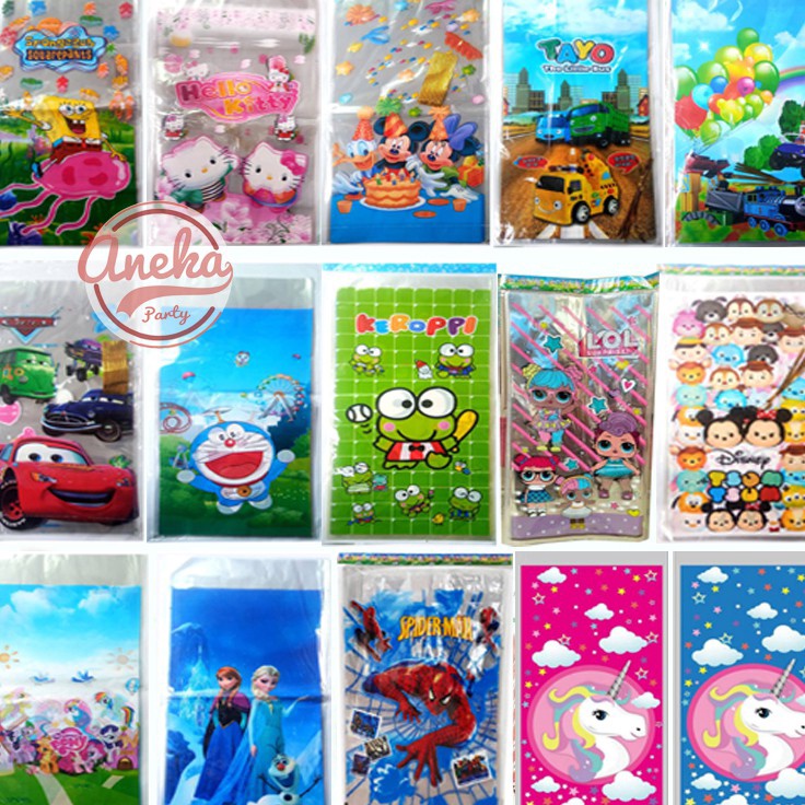 

Promo Akhir Tahun Hemat Besar plastik snack karakter plastik souvenir ulang tahun plastik bingkisan kado ultah plastik opp