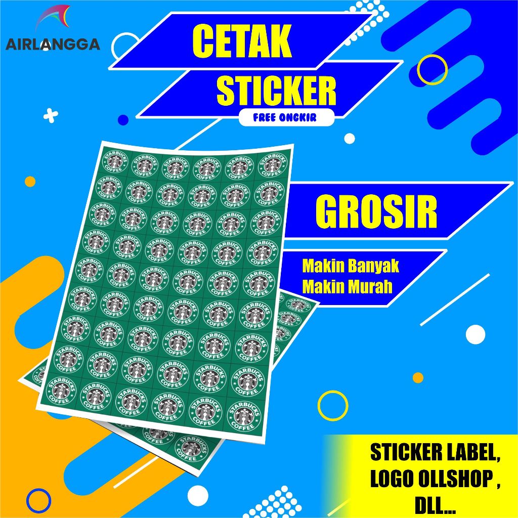 

CETAK STIKER A3+ MURAH | CETAK STIKER LABEL KEMASAN MAKANAN & MINUMAN | 1 HARI JADI | EXPRESS SAME DAY PLUS CUTTING