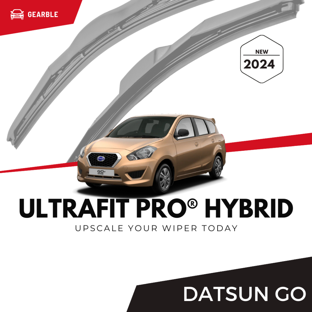 Premium Wiper Model Hybrid Mobil Datsun Go Wifer Karet Kaca Depan Datsun Go Car Windshield Blade 2Pc