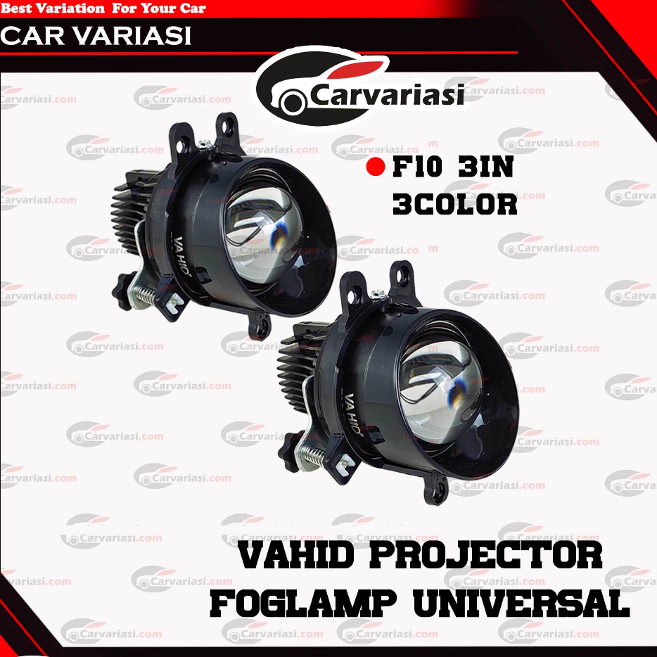 Lampu Foglamp Projector VAHID Biled VAHID Lens  3 Inch 3 Color High Low