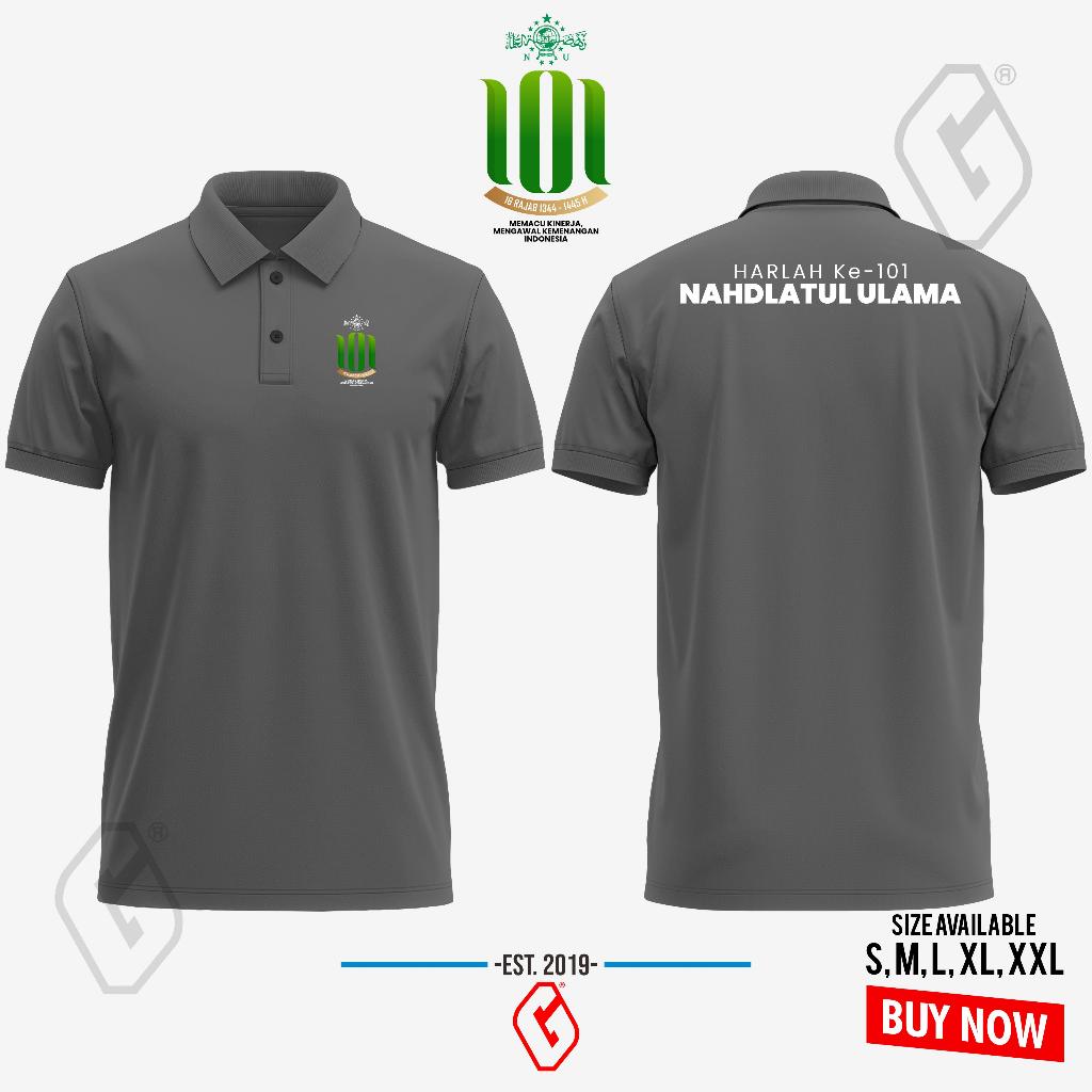 polo shirt harlah NU 101 / baju kerah nahdlatul ulama harlah 101