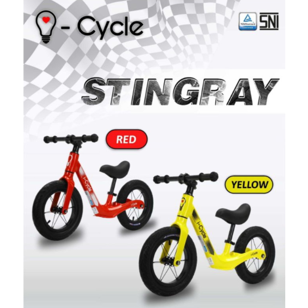 Pushbike Push Bike balance Sepeda Keseimbangan i Cycle Stingray 12 Inch