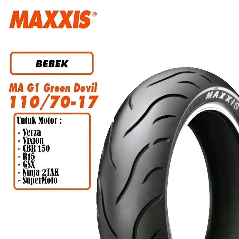 Ban motor maxxis green devil 110/70 ring 17 tubless
