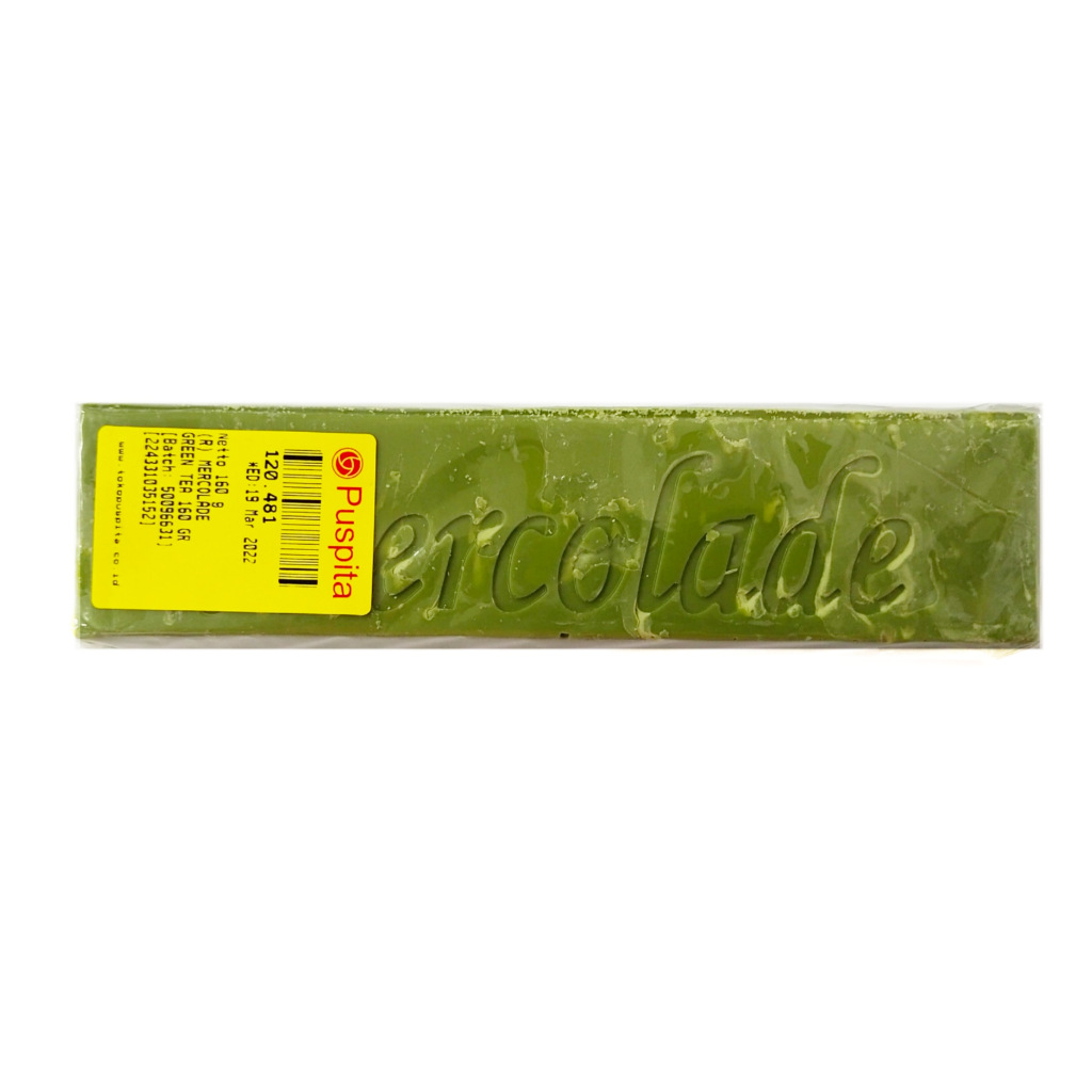 

MERCOLADE GREEN TEA/COKELAT BATANG/KEMASAN REPACK/160 GR