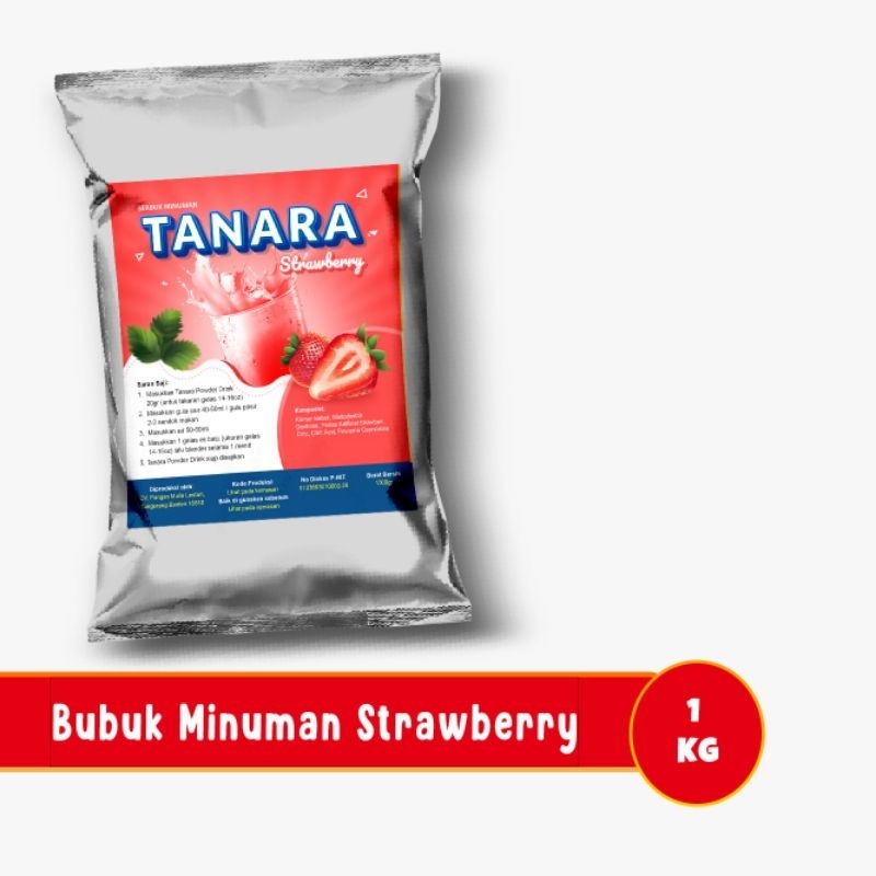 

Bubuk Minuman Strawberry 1kg -Serbuk Minuman Tanara