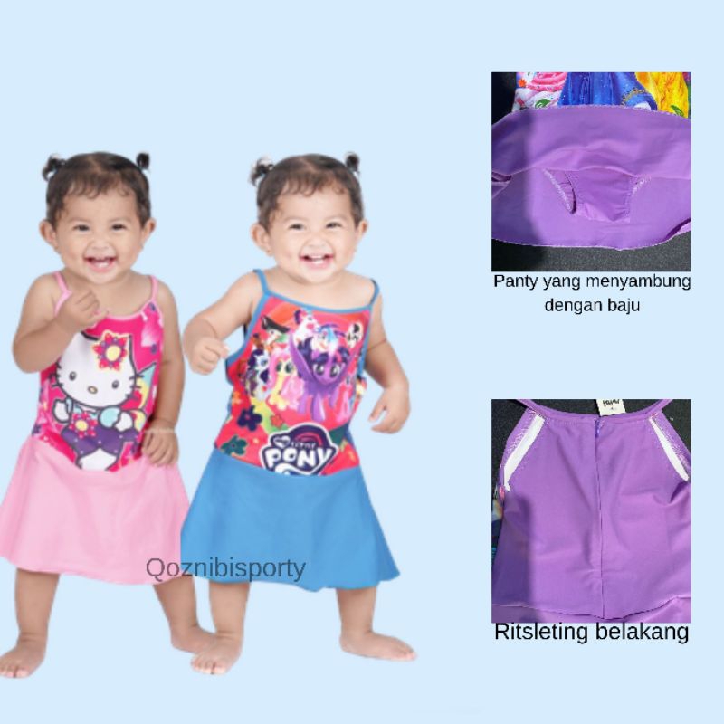 BTS - Baju Renang Bayi Diving Karakter Baby Laki laki cowok Perempuan cewek Gambar Karakter DB deedo