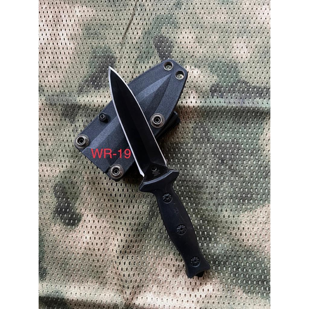 Pisau Dapur Serbaguna / Pisau Tactical Kydex WR 19 Custom Laser / Pisau WR Tactical Outdoor + Holste