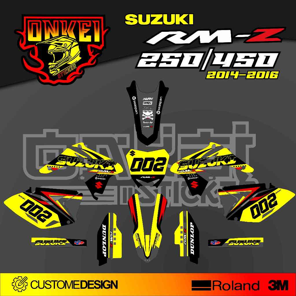 DECAL STICKER RMZ 250-450 2014-2016 SR3