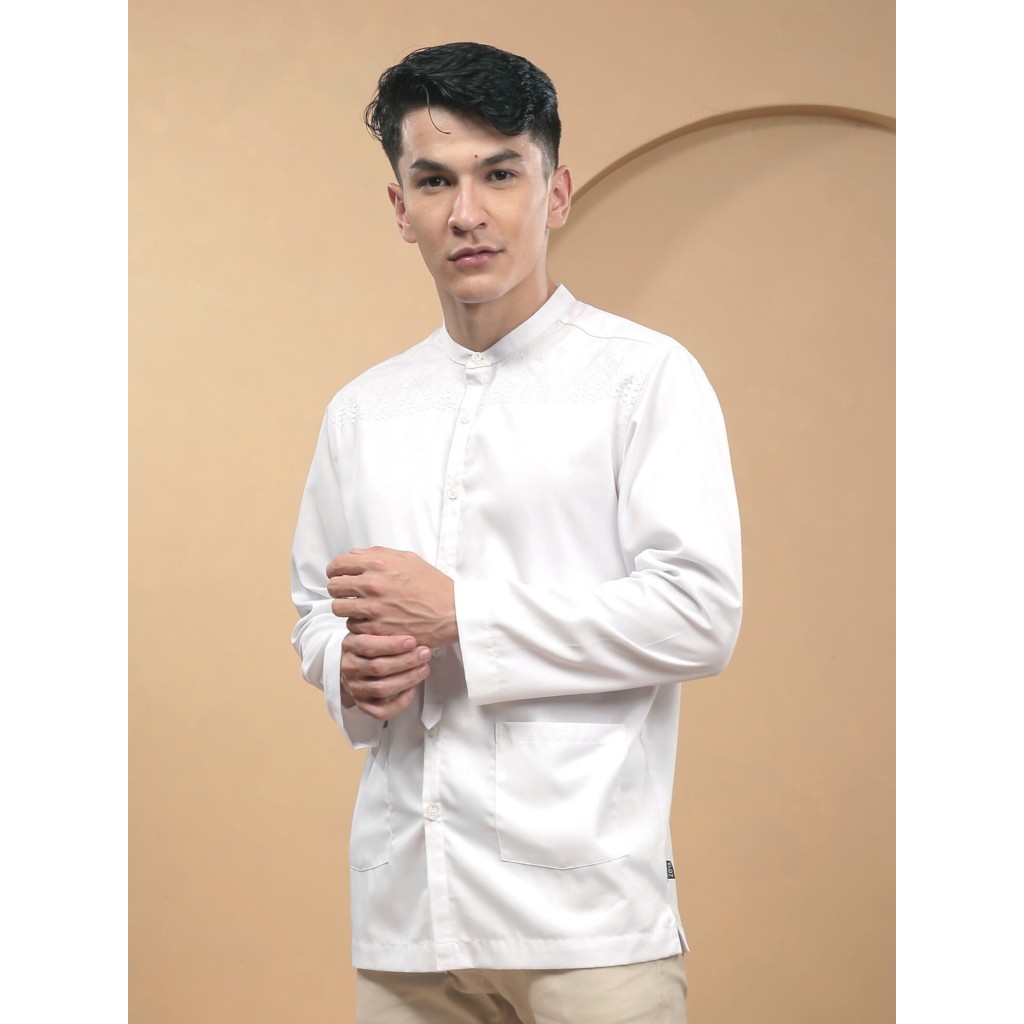Zoya Altan Menswear - Baju Koko Pria Lengan Panjang - Bahan Linen