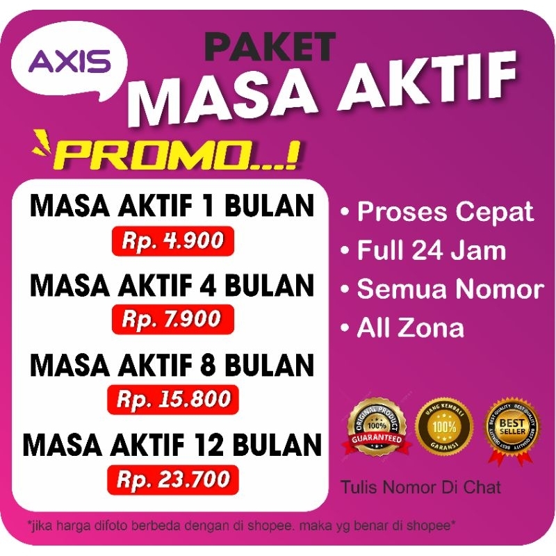 PERPANJANG MASA AKTIF AXIS