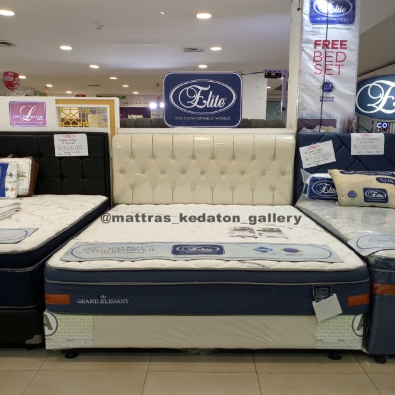 Elite Springbed Grand Elegant - Kasur Springbed Matras Full Set elite springbed