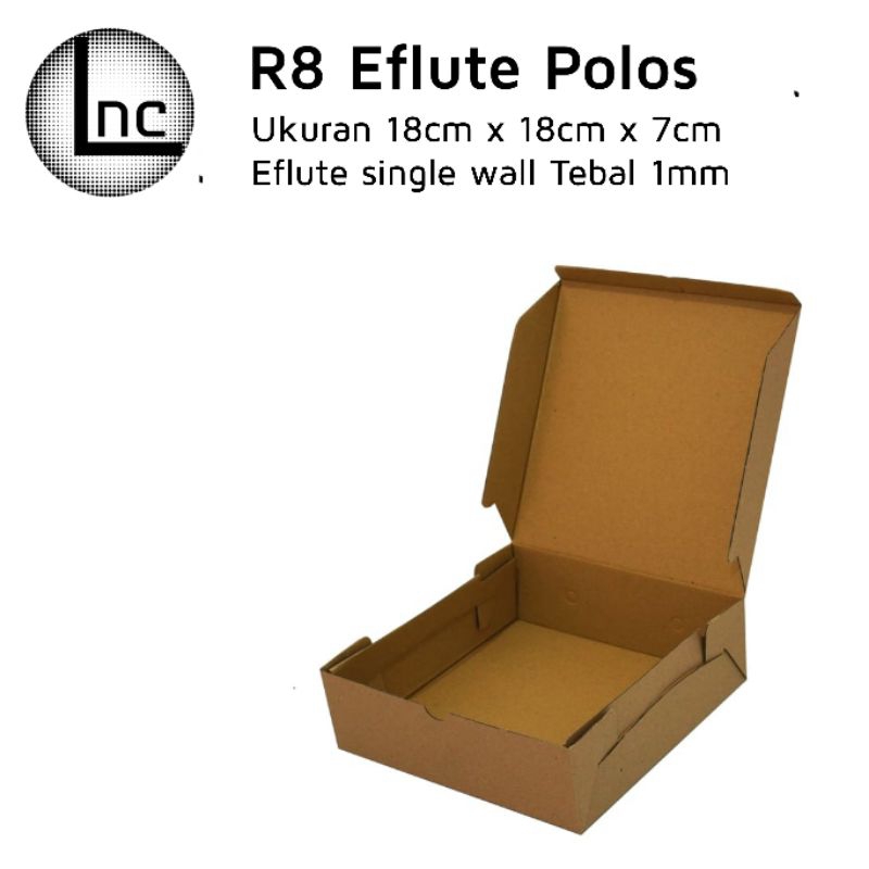 

Dus coklat E flute/ Dus Souvenir/ Dus Hampers/ Dus Nasi/ Dus Kue/ Ukuran 18x18x7 R8 LNC