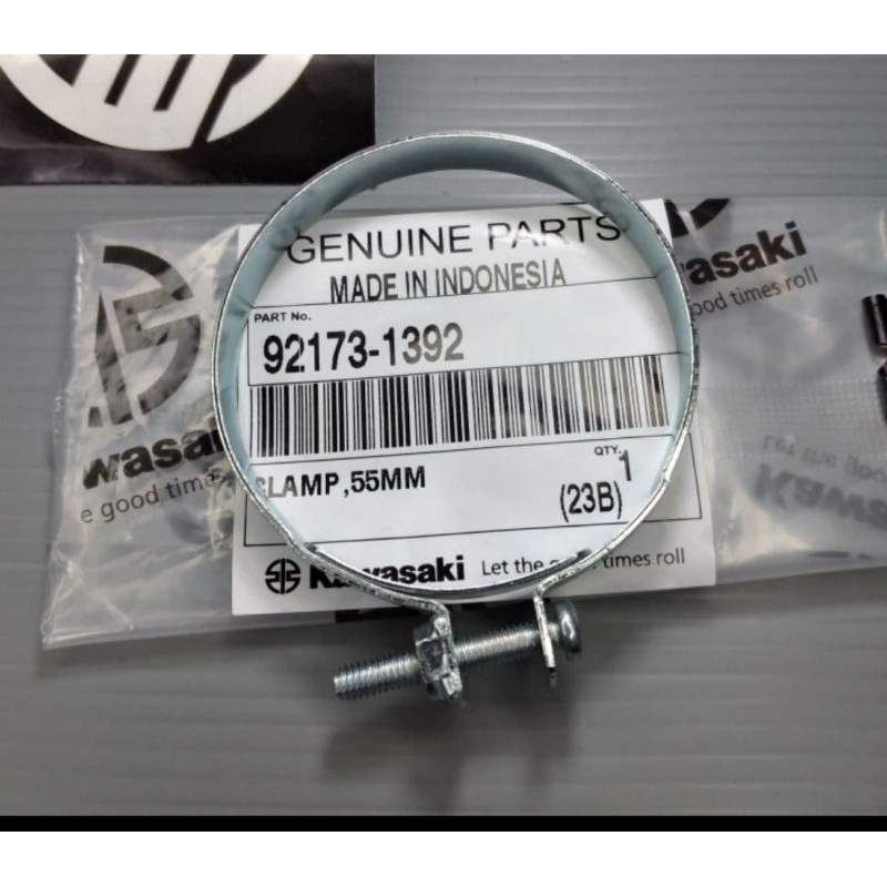 besi klem intake manipol karbu filter ninja 150 r ss original Kawasaki