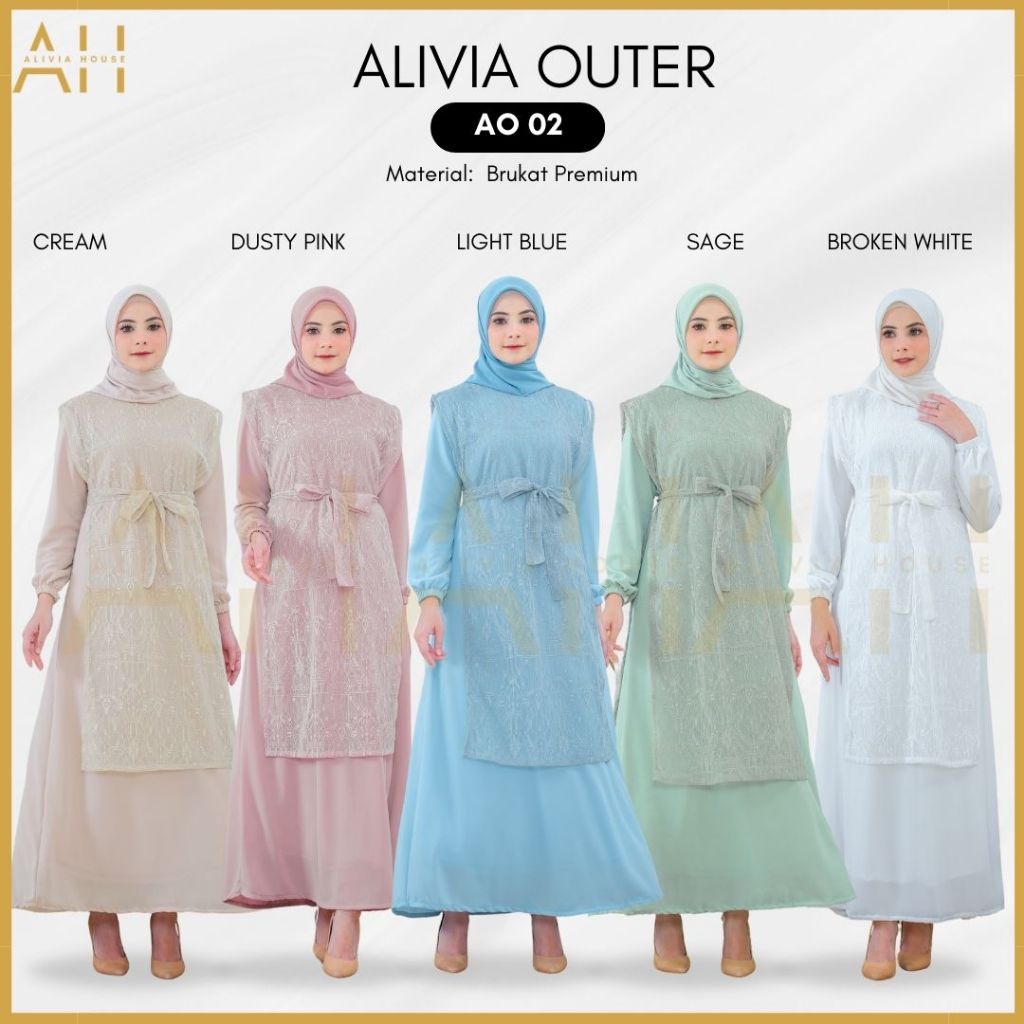 Outer Brukat Kondangan Alivia AO 02 Kebaya Panjang kondangan kebaya pendek kondangan Alivia