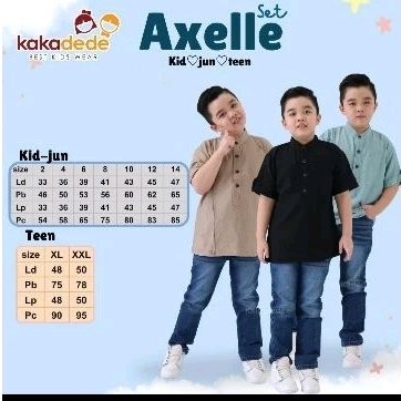 Set Kemeja Jeans Pants Axelle