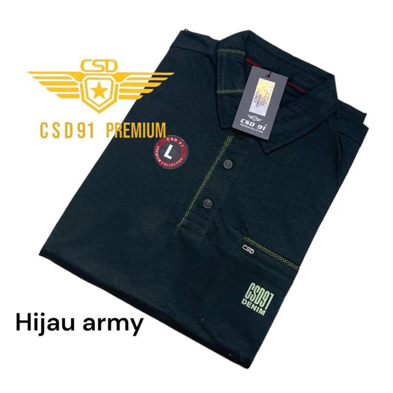 kerah fashion distro CSD 91 | kerah fashion original CSD 91 | kaos kerah pria | kerah saku pria