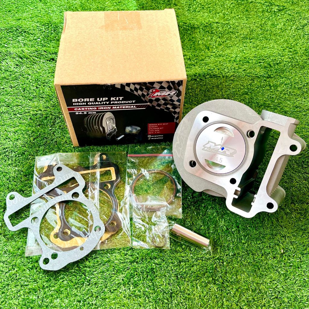 BORE UP KIT BEAT KARBU / SCOOPY KARBU / SPACY KARBU 54,5 MM 128,5CC | BLOK MESIN 54,5MM CASTIN IRON 