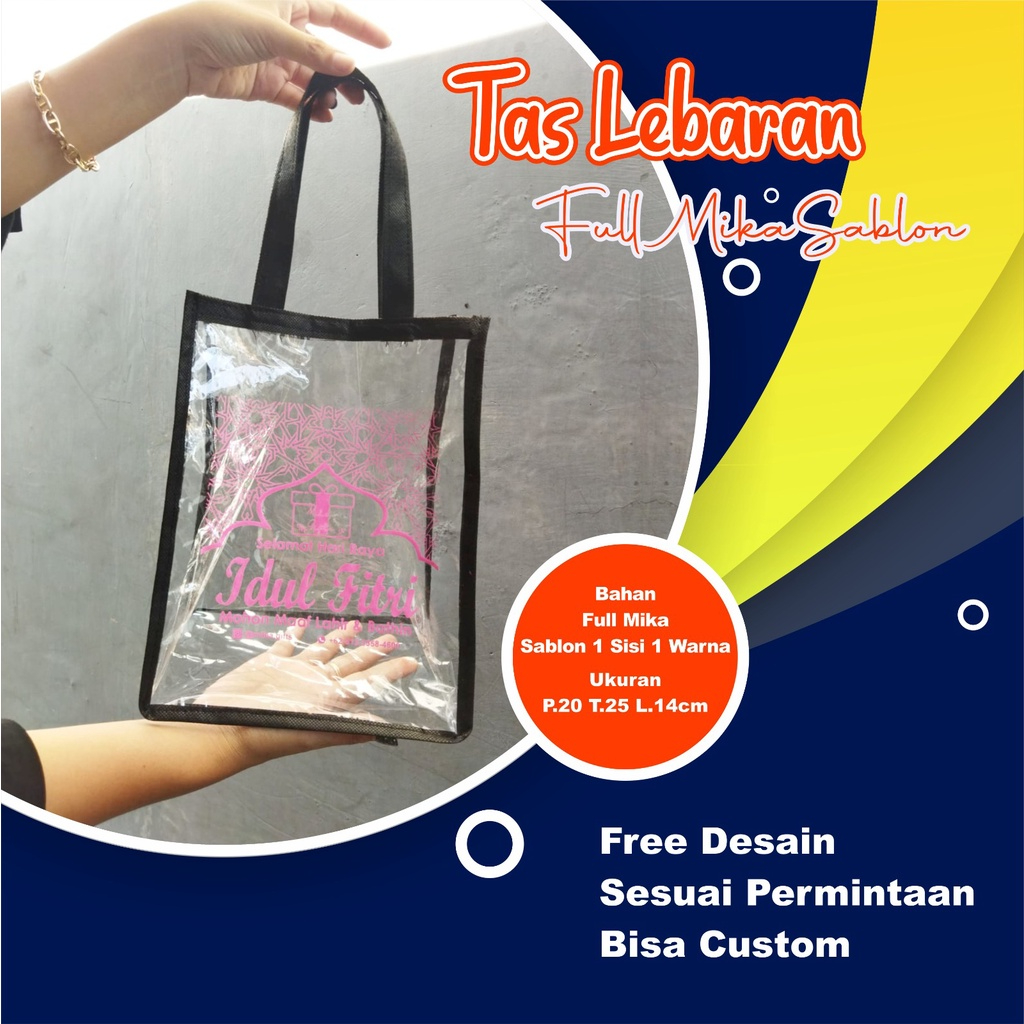 TAS FULL MIKA LEBARAN/SOUVENIR TAS LEBARAN CASTEM NAMA USAHA