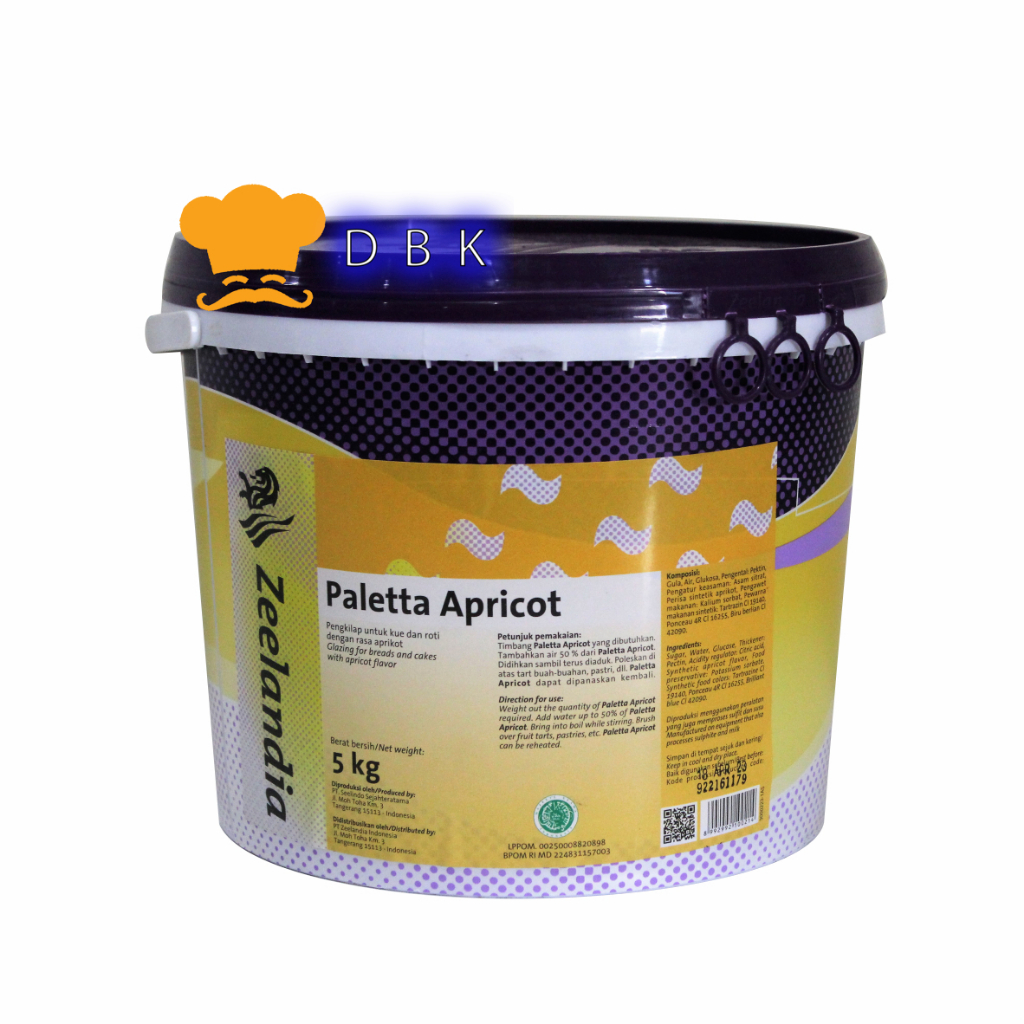 

Selai Apricot Paletta 250gr pengkilap kue roti