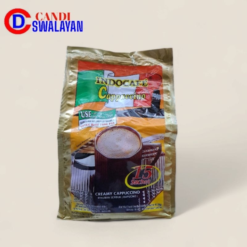 

Kopi Bubuk Cappucino INDOCAFE Bag Isi15sachet