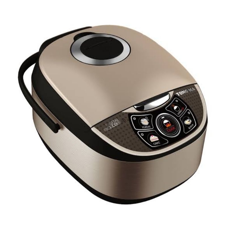 Rice Cooker Yong Ma YMC111 - Kapasitas 2 Liter, Stainless Steel, Gold Iron Coating