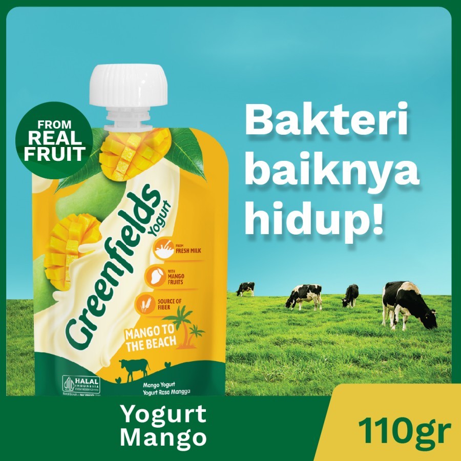 GREENFIELD YOGURT POUCH MANGO 110GR