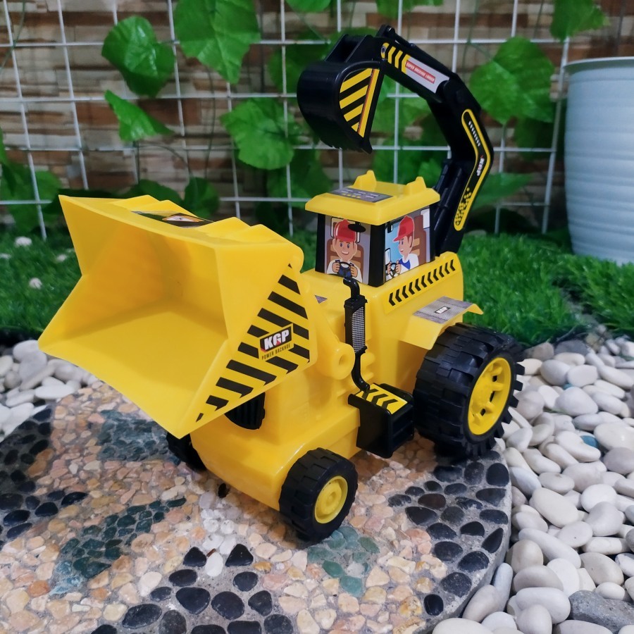 Mainan Mobil Traktor Bulldozer - Mainan Edukasi Anak - Beko buldozer