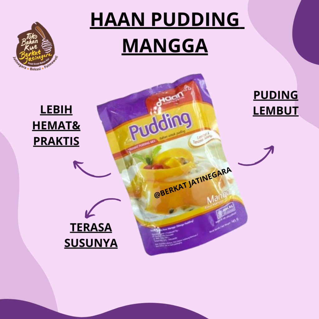 

HAAN PUDDING MIX 145 GR / PUDDING / AGAR- AGAR / HAAN PUDING