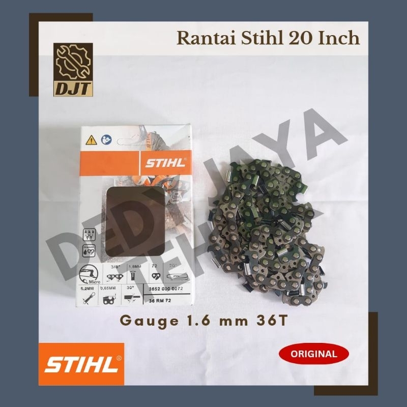 RANTAI Potong STIHL MS381 20" 36T / Chain Saw Senso MS 381 Bar 20 Inch 3652 000 0072