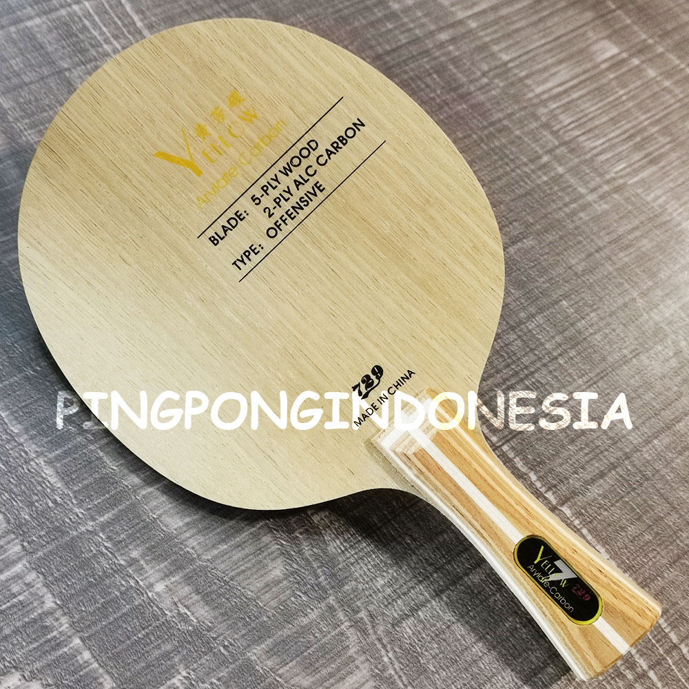 729 Yellow Arylate Carbon 7 ALC - Kayu Pingpong Bet Friendship RITC Bat Blade Tenis Meja VII 5+2 OFF