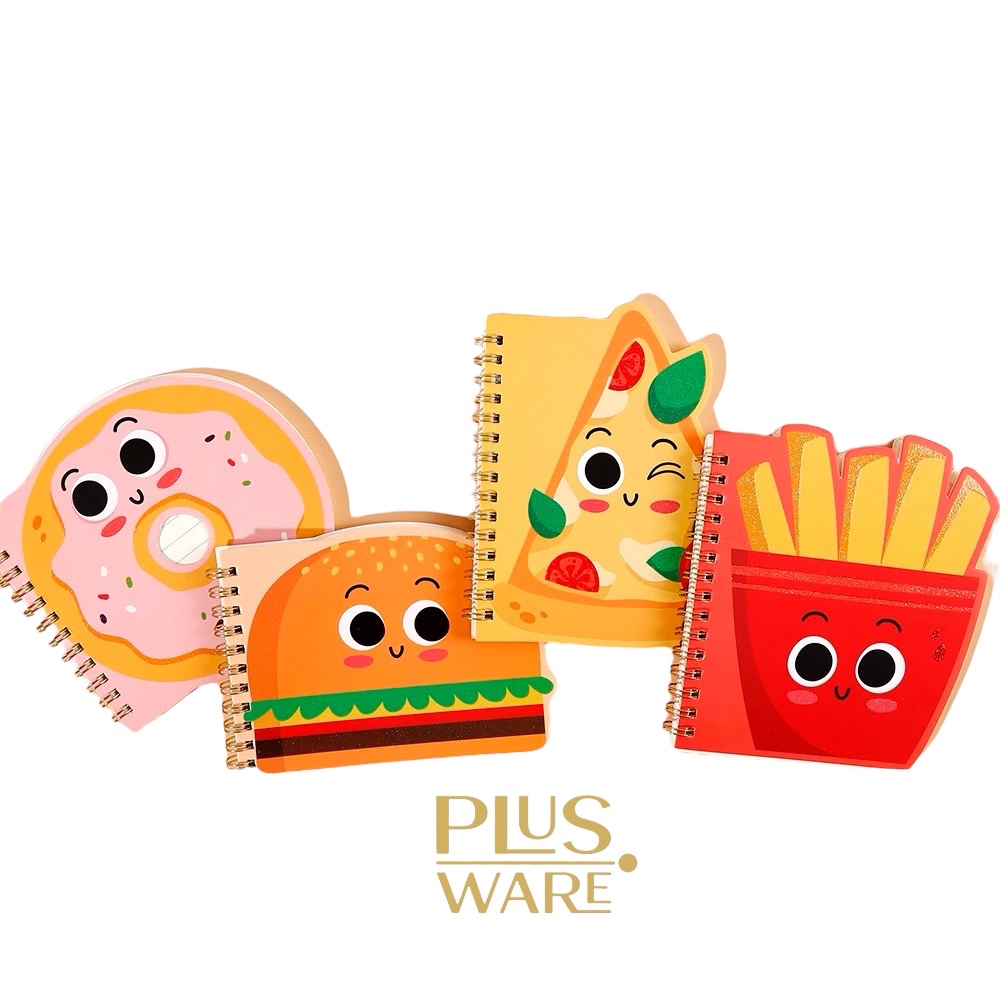 

Notebook Spiral A6 Cute Fast Food Pattern Kids Book School Stationery Buku Tulis Anak Cute Journal
