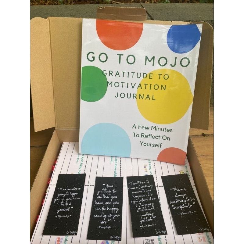 

Gratitude journal (jurnal rasa bersyukur) "Go To Mojo" 3 chapter in 1 journal