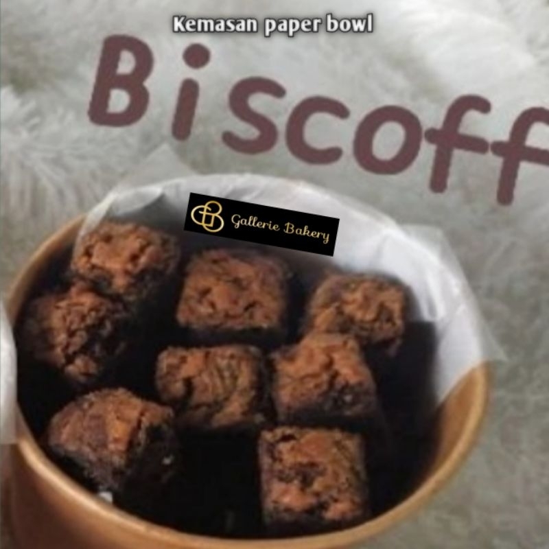 

brownies panggang biscoff