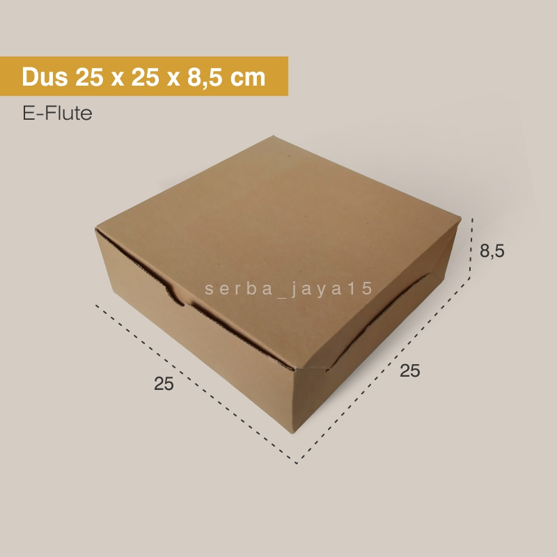 

Dus Hampers / Kue /Nasi 25x25x8,5 Box E-flute