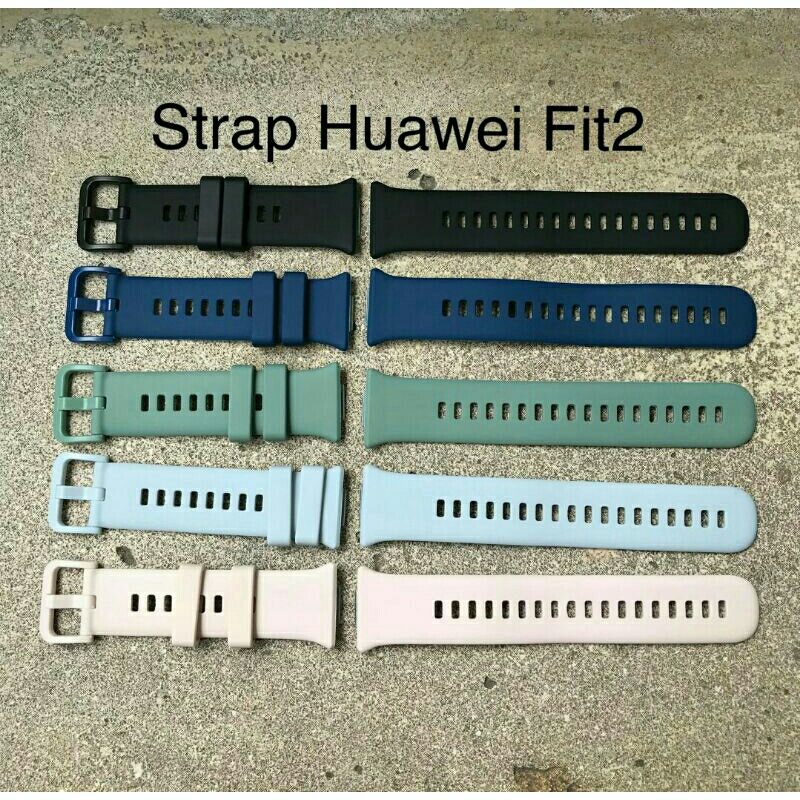 Strap Huawei Fit 2 Tali jam tangan huawei Fit 2 Polos Rubber