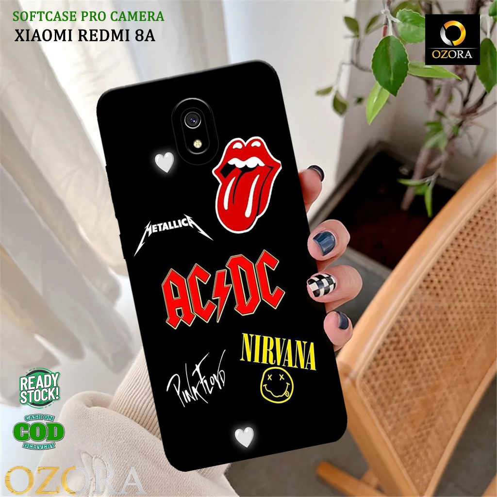 Case Xiaomi Redmi 8A Terbaru - OZORA - Fashion Case Band - Casing Hp Xiaomi Redmi 8A - Aksesoris Handphone Xiaomi Redmi 8A - Softcase Hp - Silikon Hp - Kesing Hp - Cover Hp - Case Lucu - Softcase Pro Camera