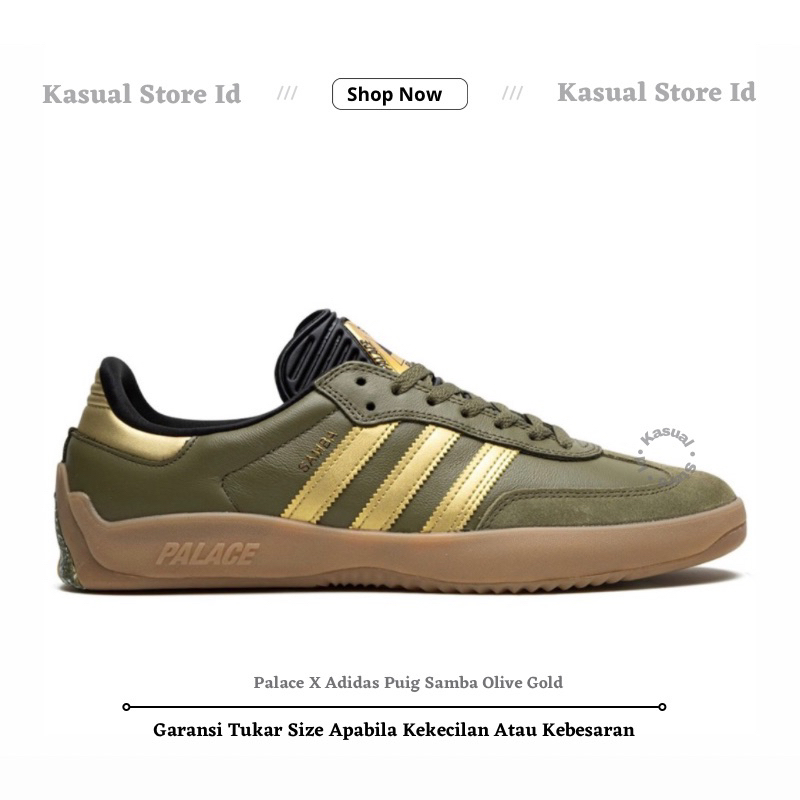 Adidas Samba Palace X Puig Olive Gold