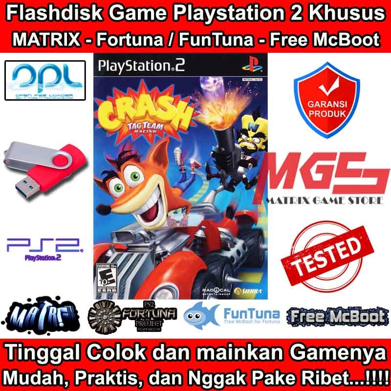 Flashdisk Game PS2 PS 2 Crash Tag Team Racing
