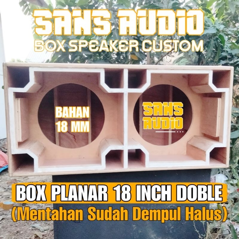 Box speaker planar 18 inch doble