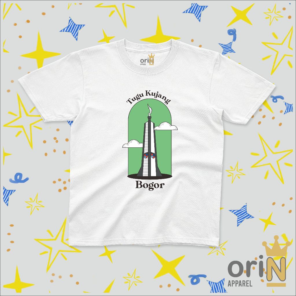 Baju Anak Pakaian Anak Laki Laki dan Perempuan Kaos Distro BOGOR TUGU KUJANG