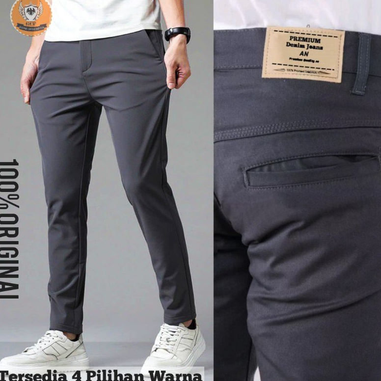 Terdepan Codex4X8j CELANA PRIA CHINO Slim fit Panjang Pria Kerja kantor Santai Liburan Cowok Origina