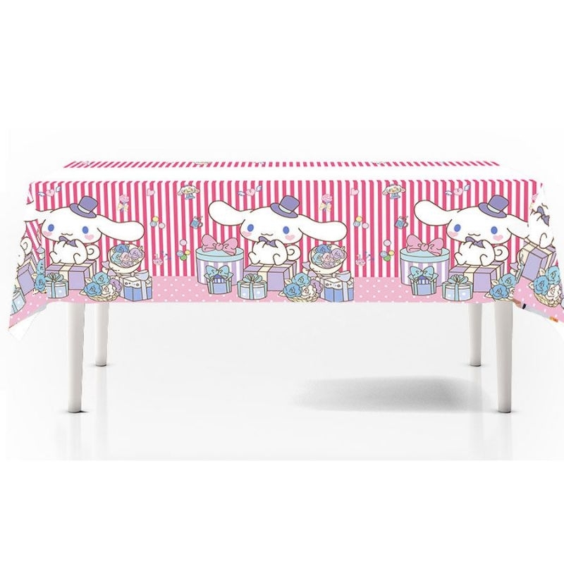 CINNAMOROLL Taplak meja CINNAMOROLL Paket perlengkapan dekorasi pesta ulang tahun cover table CINNAM