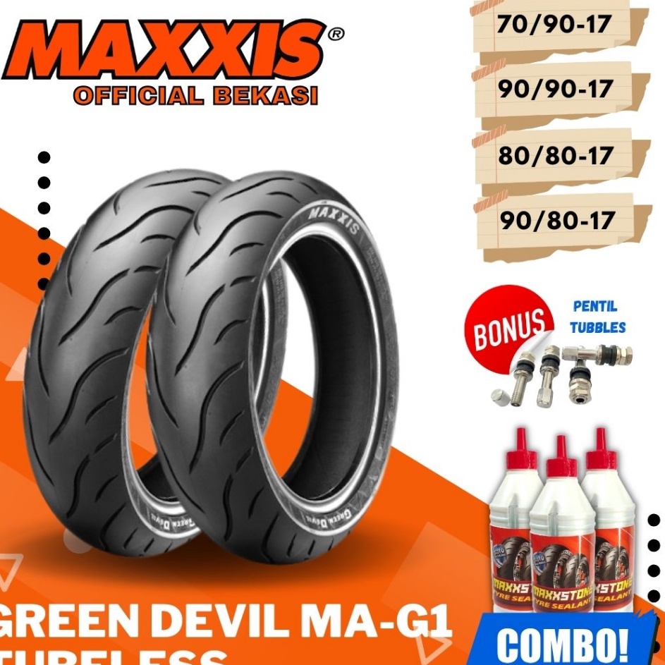 Terlaris MAXXIS GREEN DEVIL RING 17  BAN MAXXIS  79  89  88  98 BAN TUBELESS BAN LUAR  BAN MOTOR SUP