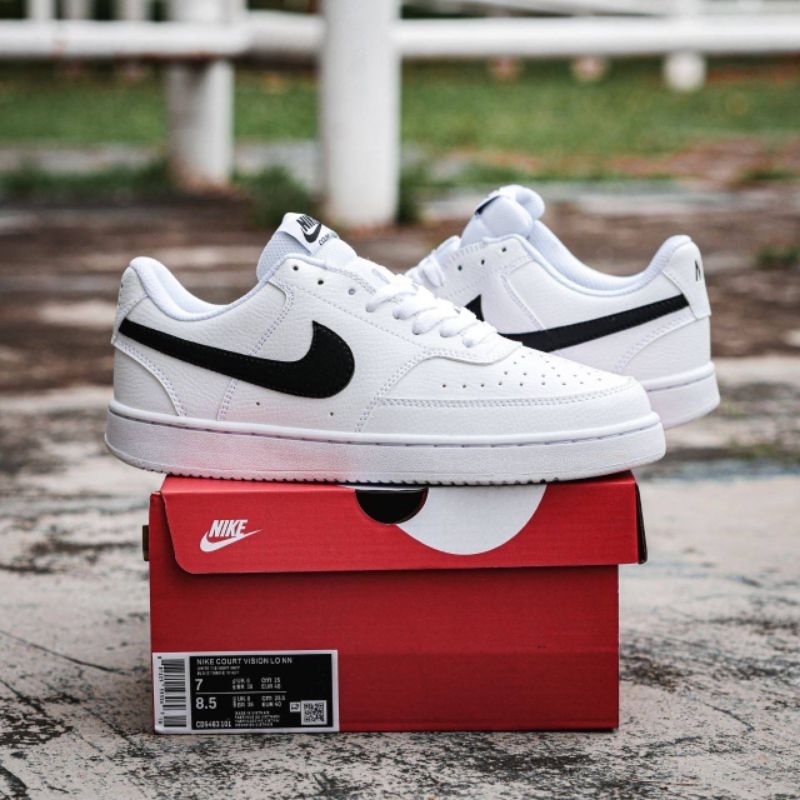 BEST SELLER | Sepatu Nike Court Vision Low White Original | Casual trendi | Ukuran lengkap Untuk Dew