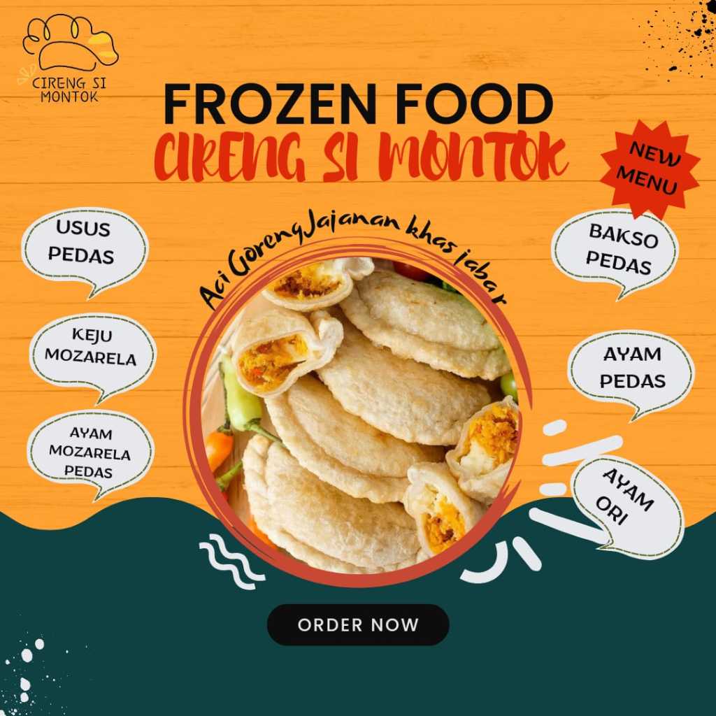 

CIRENG ISI AYAM PEDAS,USUS MERCON,KEJU MOZA RELLA *CIRENG SI MONTOK* PADAT ISINYA KENYAL KULITN (Makanan / Frozen Food Instan / Snack Ringan / Cemilan Pedas / Jajanan)YA