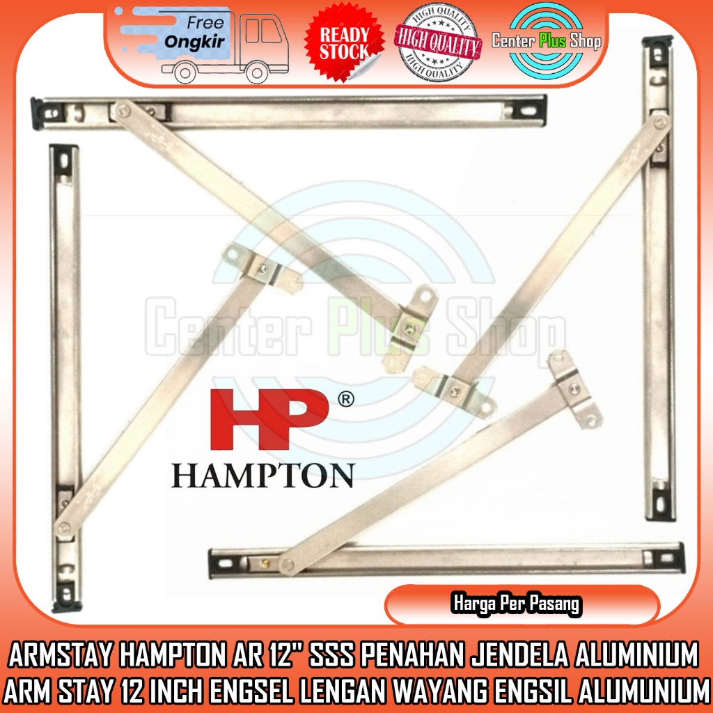 Arm Stay Penahan Jendela Engsel Lengan Stainless Armstay Hampton Ar 12 Inchi Aluminium 12” In Inci I