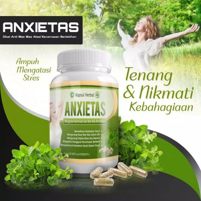 Obat Herbal ANXIETAS Anti depresi , was was