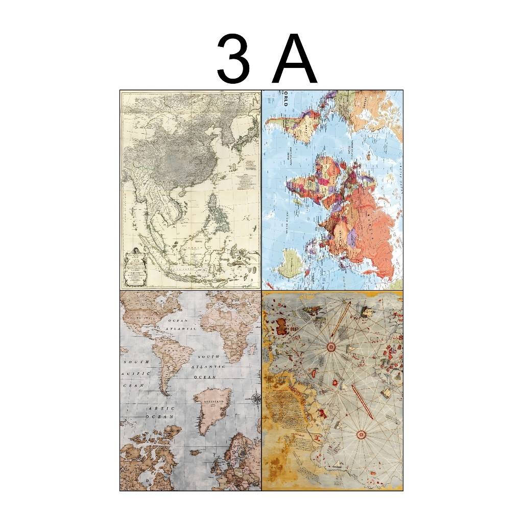 

Scrapbook Papper - Kertas Vintage - Kertas Dekorasi