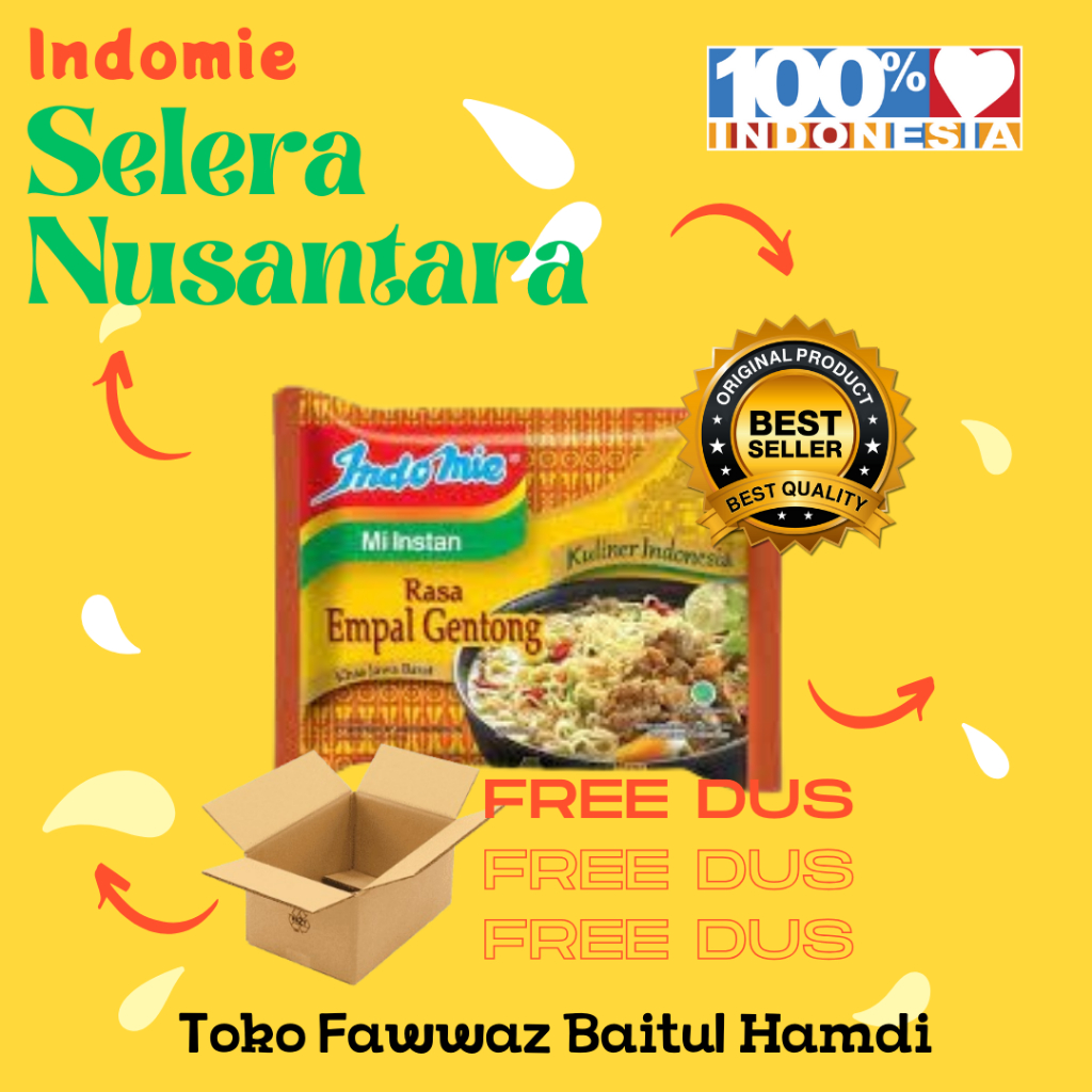 

INDOMIE RASA EMPAL GENTONG 75 gr | BEST SELLER SHOPEE